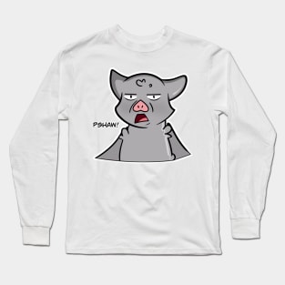 Bat "Pshaw!" Long Sleeve T-Shirt